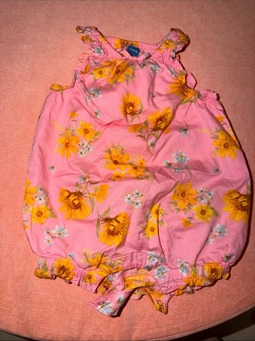 Old Navy Pink Floral Baby One-Piece